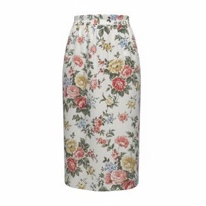 Arthur Warren Ltd Made in the USA floral knee length pencil skirt Junior Size 10